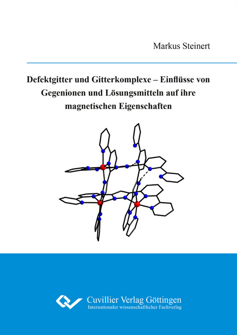 Defektgitter und Gitterkomplexe –  Einflüsse von Gegenionen und Lösungsmitteln auf ihre magnetischen Eigenschaften -  Markus Steinert