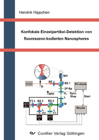 Konfokale Einzelpartikel-Detektion von fluoreszenz-kodierten Nanospheres.