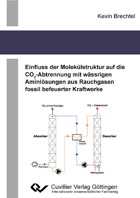 Einfluss der Molekülstruktur auf die CO2-Abtrennung mit wässrigen Aminlösungen aus Rauchgasen fossil befeuerter Kraftwerke -  Kevin Brechtel