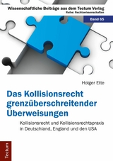 Das Kollisionsrecht grenz&uuml;berschreitender &Uuml;berweisungen - Holger Ette