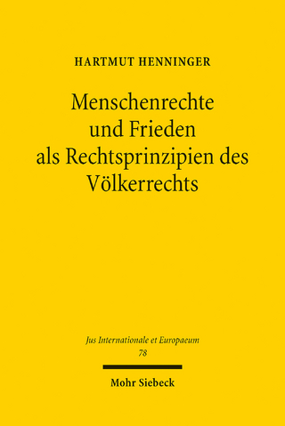 Menschenrechte und Frieden als Rechtsprinzipien des Völkerrechts