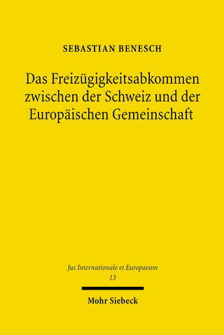 Das Freizügigkeitsabkommen zwischen der Schweiz und der Europäischen Gemeinschaft