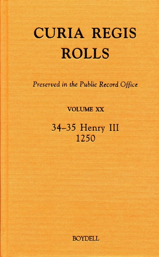 Curia Regis Rolls preserved in the Public Record Office XX [34-35 Henry III] [1250]