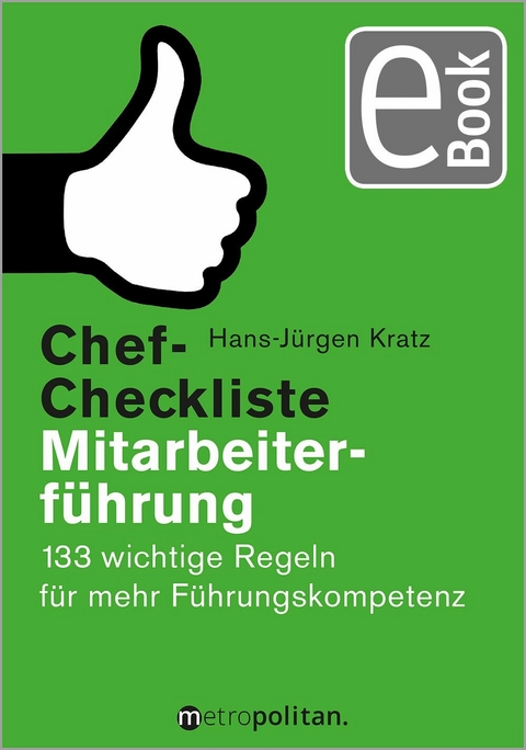 Chef-Checkliste Mitarbeiterf&uuml;hrung - Hans-J&uuml;rgen Kratz