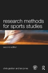 Research Methods for Sports Studies - Gratton, Chris; Jones, Ian