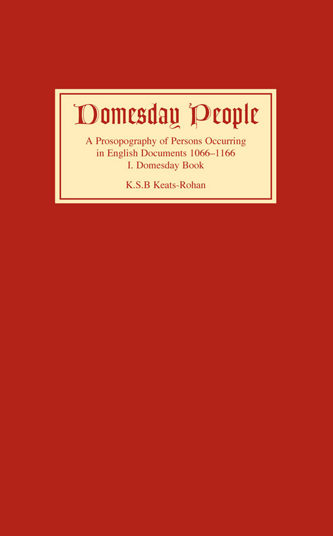 Domesday People -  K S B Keats-Rohan