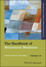 The Handbook of Behavioral Medicine - David I. Mostofsky