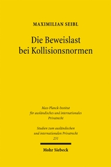 Die Beweislast bei Kollisionsnormen - Maximilian Seibl