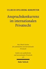 Anspruchskonkurrenz im internationalen Privatrecht - Ullrich Spelsberg-Korspeter