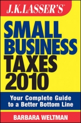 J.K.Lasser's Small Business Taxes - Weltman, Barbara