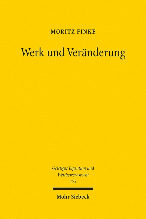 Werk und Veränderung -  Moritz Finke