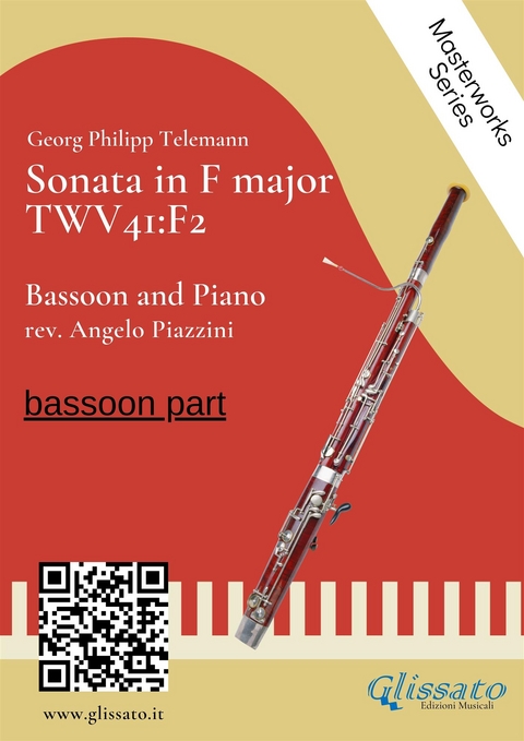 (bassoon part) Sonata in F major - Bassoon and Piano - Georg Philipp Telemann, Angelo Piazzini