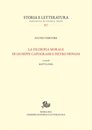 La filosofia morale di Giuseppe Capograssi e Pietro Piovani