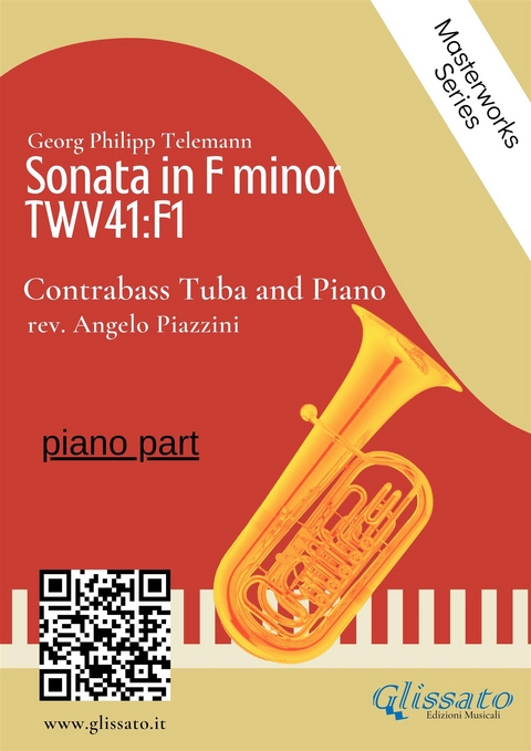 (piano part) Sonata in F minor - Contrabass Tuba and Piano - Georg Philipp Telemann, Angelo Piazzini