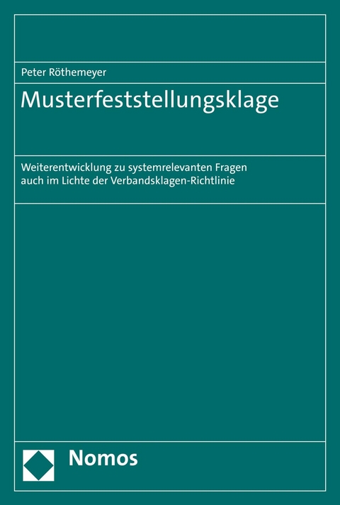 Musterfeststellungsklage - Peter R&ouml;themeyer