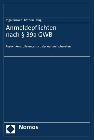 Anmeldepflichten nach § 39a GWB