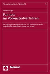 Fairness im V&ouml;lkerstrafverfahren - Helena Kr&uuml;ger