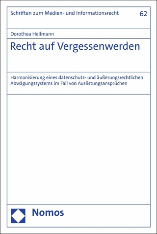 Recht auf Vergessenwerden