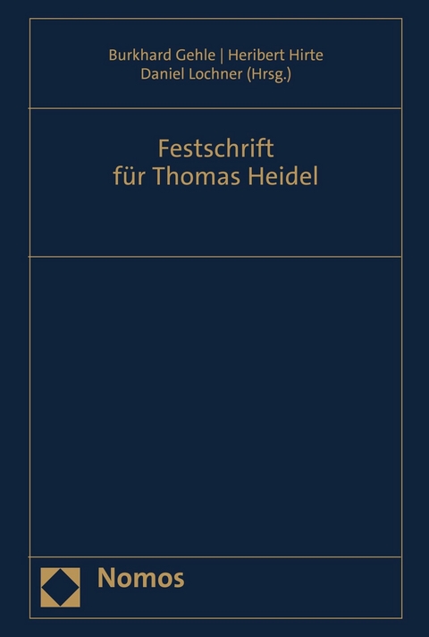 Festschrift f&uuml;r Thomas Heidel - 