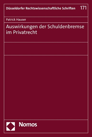 Auswirkungen der Schuldenbremse im Privatrecht