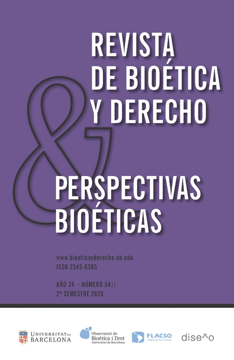PERSPECTIVAS BIOETICAS Nº 54/1 -  Flacso