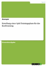 Erstellung eines Split Trainingsplans f&uuml;r das Krafttraining