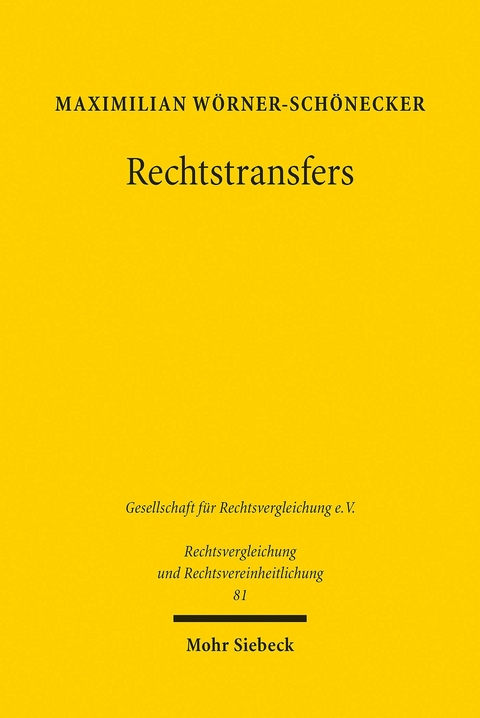 Rechtstransfers -  Maximilian Wörner-Schönecker