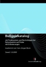 Bu&szlig;geldkatalog - Hans J&uuml;rgen Bode