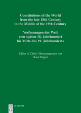 Croatian, Slovenian and Czech Constitutional Documents 1818&ndash;1849 - 