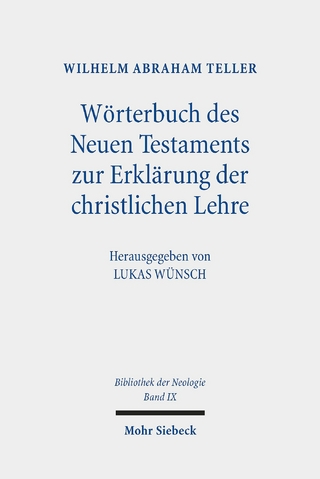 Wörterbuch des Neuen Testaments zur Erklärung der christlichen Lehre