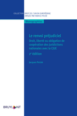 Le renvoi pr&eacute;judiciel - Jacques Pertek