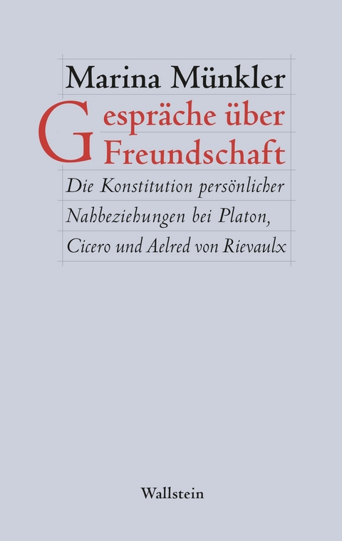 Gespr&auml;che &uuml;ber Freundschaft -  Marina M&uuml;nkler