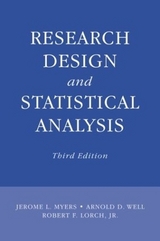 Research Design and Statistical Analysis - Myers, Jerome L.; Well, Arnold D.; Lorch Jr, Robert F.