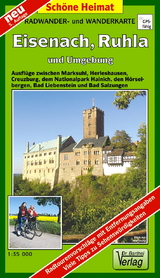 Radwander- und Wanderkarte Eisenach, Ruhla und Umgebung