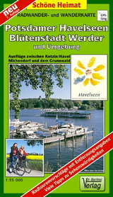 Radwander- und Wanderkarte Potsdamer Havelseen, Bl&uuml;tenstadt Werder und Umgebung