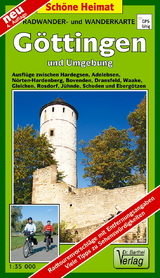 Radwander- und Wanderkarte G&ouml;ttingen und Umgebung