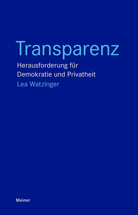Transparenz - Lea Watzinger
