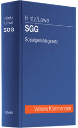 SGG Sozialgerichtsgesetz - Manfred Hintz, Sabine Lowe