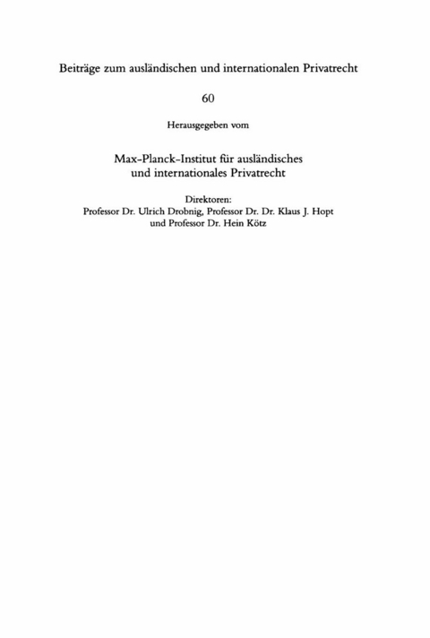 Europ&auml;isches Kreditsicherungsrecht -  Peter von Wilmowsky