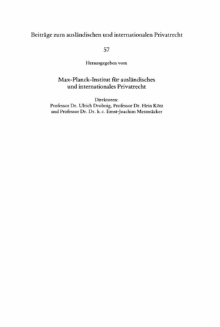 Europäisches Gemeinschaftsrecht und Internationales Privatrecht
