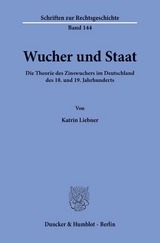 Wucher und Staat. - Katrin Liebner
