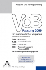 VOB Fassung 2009 f&uuml;r innerdeutsche Vergaben - 
