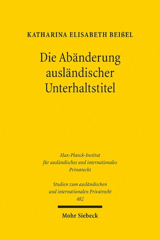 Die Abänderung ausländischer Unterhaltstitel