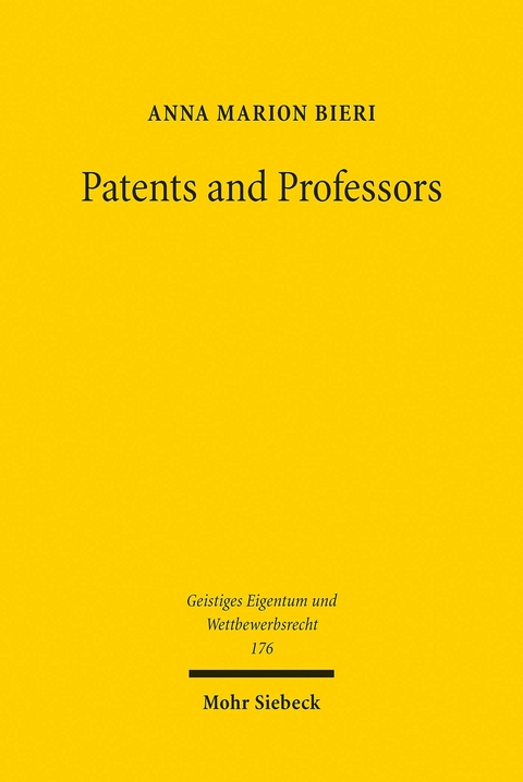 Patents and Professors -  Anna Marion Bieri