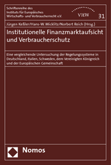 Institutionelle Finanzmarktaufsicht und Verbraucherschutz - 
