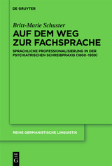 Auf dem Weg zur Fachsprache - Britt-Marie Schuster