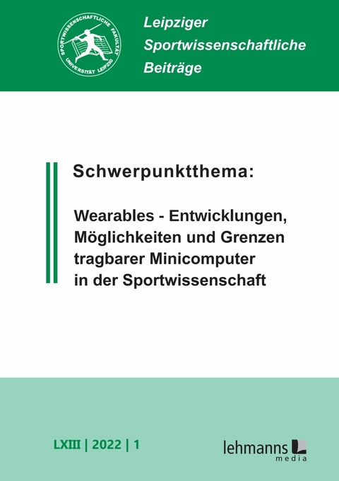 Leipziger Sportwissenschaftliche Beitr&auml;ge - 