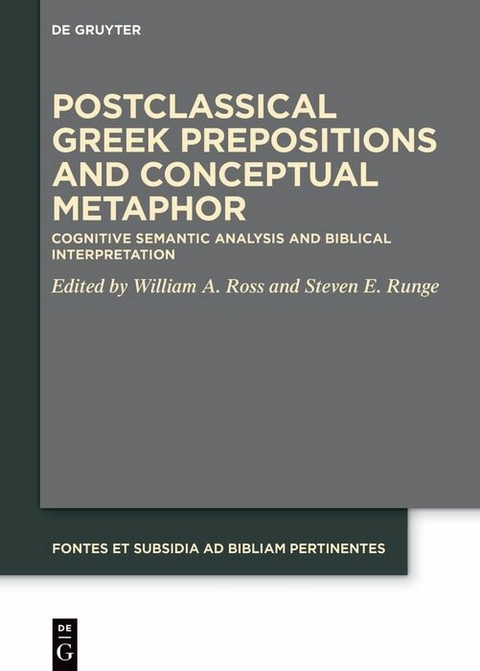 Postclassical Greek Prepositions and Conceptual Metaphor - 