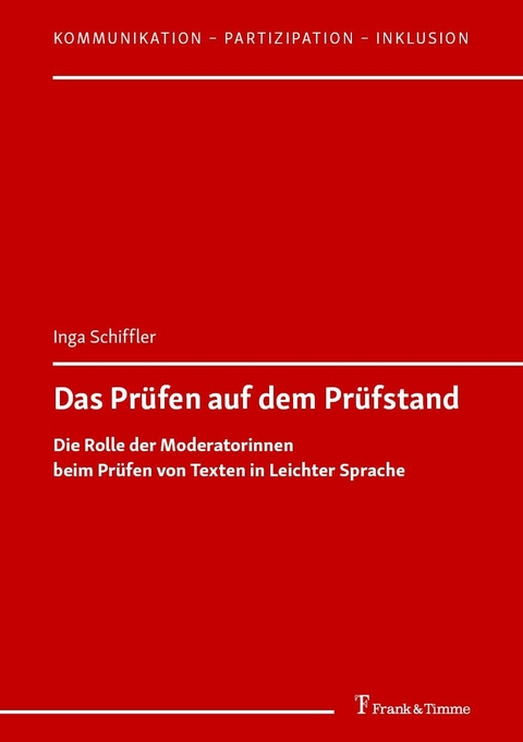 Das Pr&uuml;fen auf dem Pr&uuml;fstand -  Inga Schiffler