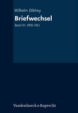 Briefwechsel - Wilhelm Dilthey